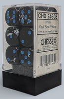 Chessex Dice: Dark Side Blue 12D6