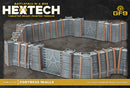 Battletech Terrain: Hextech Trinity City - Fortress Walls (Grey)