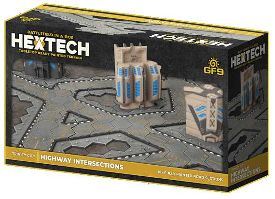 Battletech Terrain: HEXTECH Highway Intersection