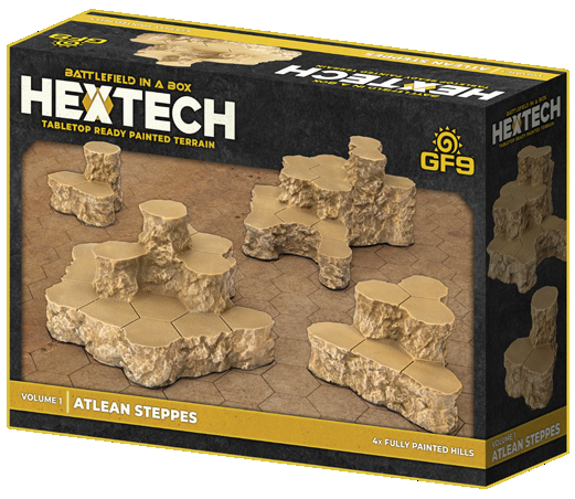 Battletech Terrain: HEXTECH Atlean Steppes - Volume 1