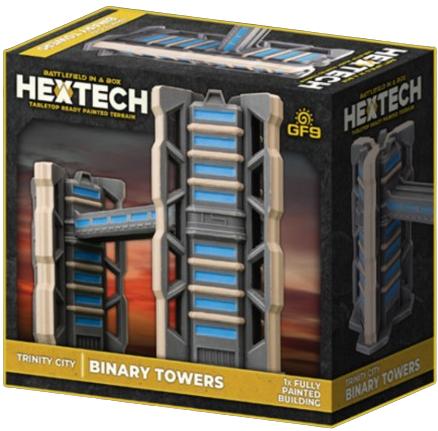 Battletech Terrain: HEXTECH Trinity City - Binary Towers
