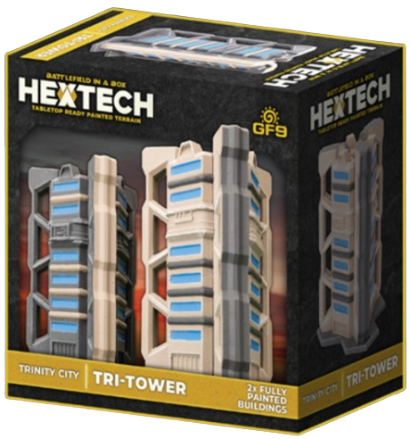 Battletech Terrain: HEXTECH Trinity City - Tri-Tower