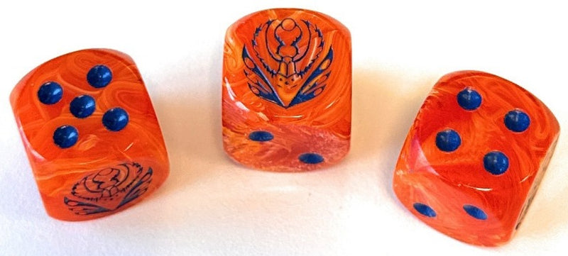 Weaver Courts: Peach Marbled Dice