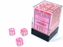 Chessex Dice: Translation Pink/White 36D6