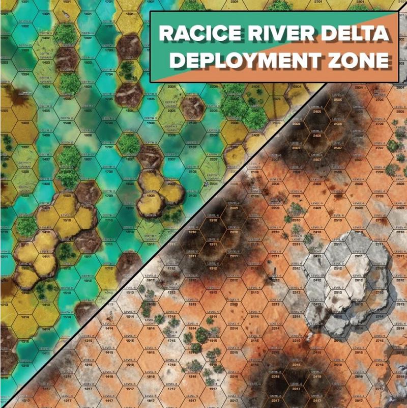 Battletech: Neoprene Battle Mat - Battle of Tukayyid (Racice River Delta / Deployment Zone) [Q1 2025]