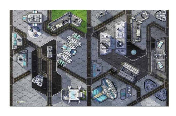 Battletech Game Map Battletech: Neoprene Battle Mat - City HPG Heliport