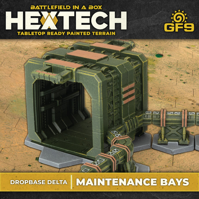 Battletech Terrain: HEXTECH Dropbase Delta- Maintenance Bays