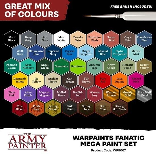 Army Painter: Warpaints Fanatic Mega Paint Set