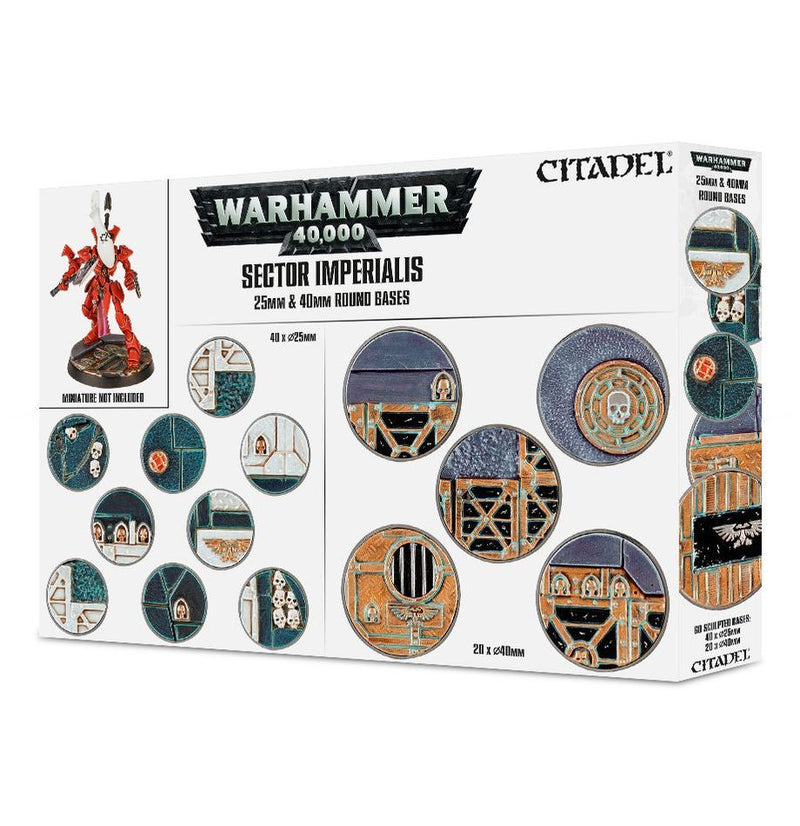 40K: Sector Imperialis Bases - 25mm & 40mm Round