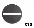 25mm Round Bases with Slots (10)