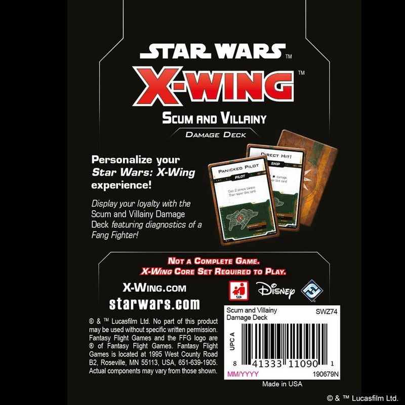 X-Wing 2nd Ed: Scum And Villainy Damage Deck