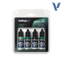 Vallejo True Metal Metallic: 77.257 Dusken Green Paint Set