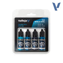 Vallejo True Metal Metallic: 77.256 Sapphire Blue Paint Set