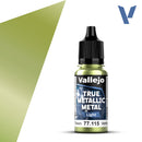 Vallejo True Metal Metallic: Light 77.115 Amber Green
