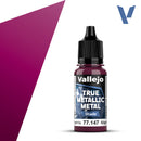 Vallejo True Metal Metallic: Shade 77.147 Crimson Magenta