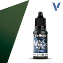 Vallejo True Metal Metallic: Shade 77.155 Amber Green