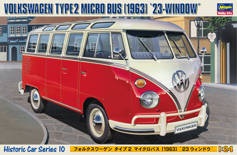 Hasegawa Volkswagen Type 2 Micro Bus "1963" 23-Window HC10
