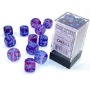 Chessex Dice: Nebula Nocturnal/Blue Luminary 12D6