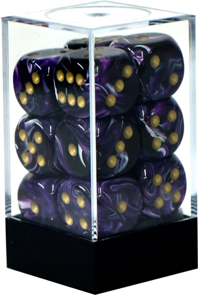 Chessex Dice: Vortex Purple/Gold 12D6