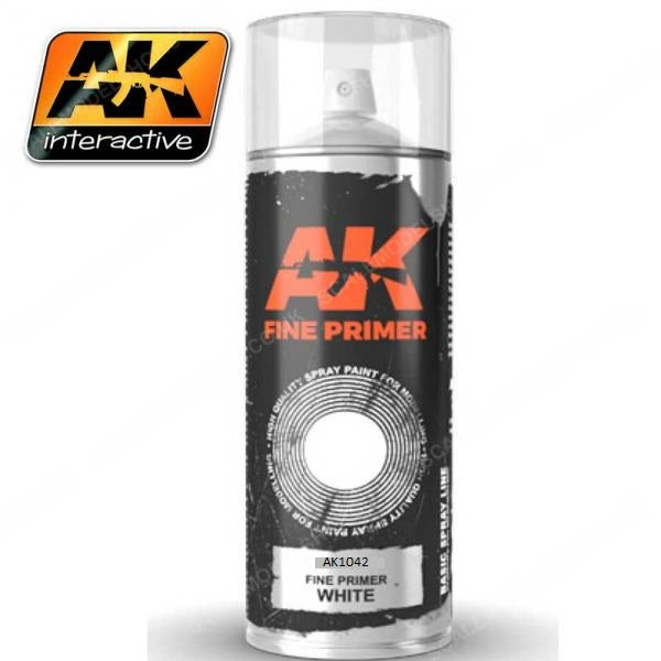 AK1042: Fine White Primer Spray Paint (200mL)