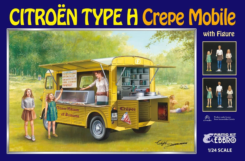 Ebbro Citroen H van Crepe mobile with figure