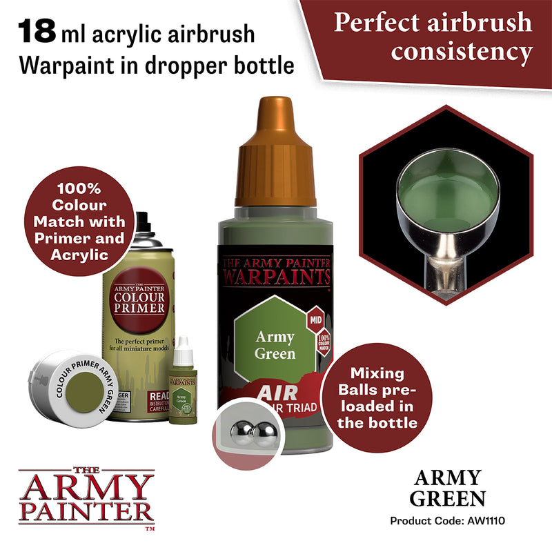 Warpaints Air: AW1110 Army Green