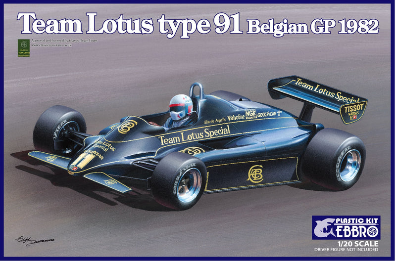 Ebbro Team Lotus Type 91 Belgian GP 1982