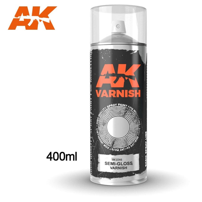 AK1046: Semi-Gloss Varnish Spray (400mL)
