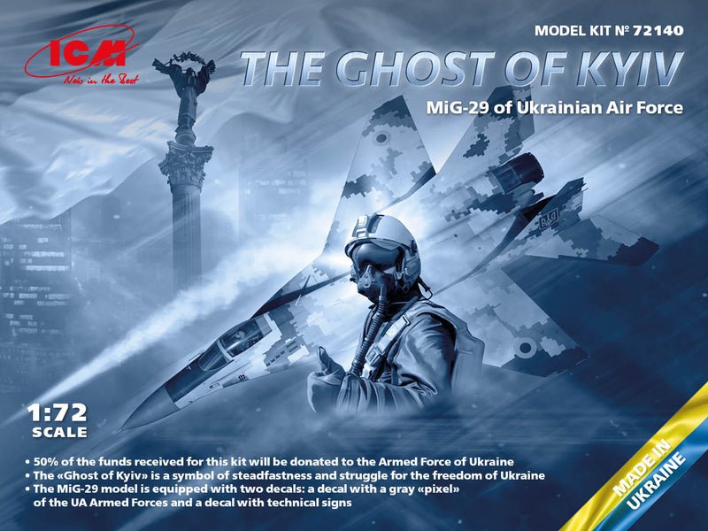 ICM 1/72 The Ghost of Kyiv MiG-29 Ukrainian Air Force Model Kit