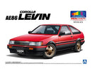 Aoshima 1/24 TOYOTA AE86 LEVIN '83 RED/BLACK