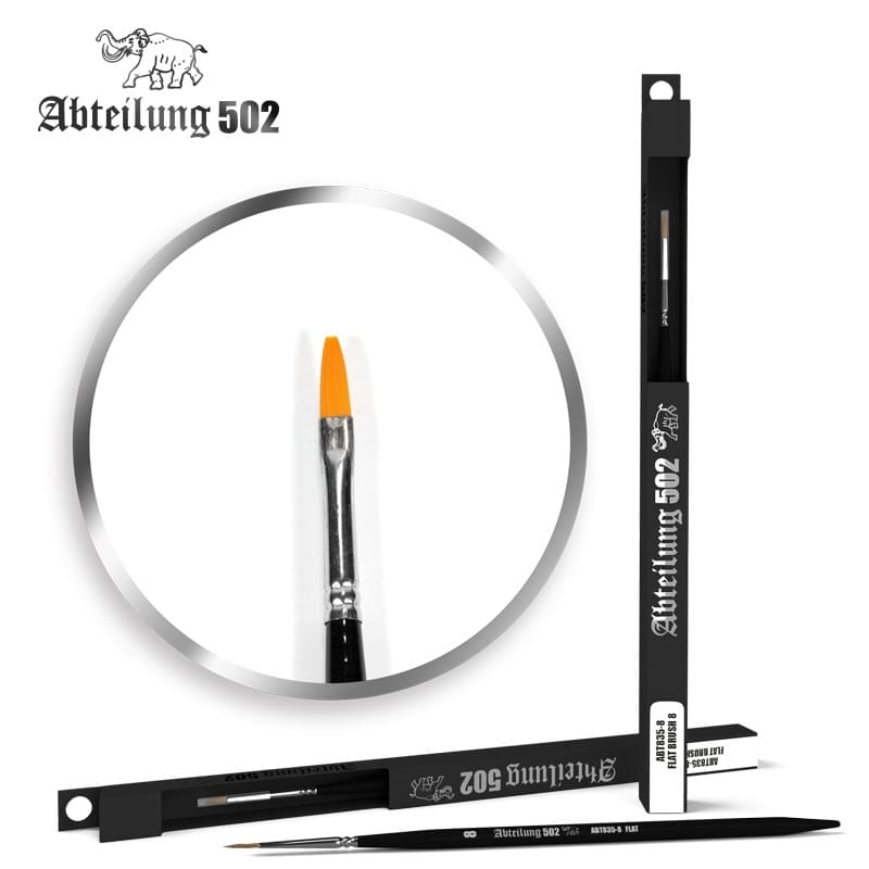 Abteilung 502: Flat Brush (Size 8 to 1)