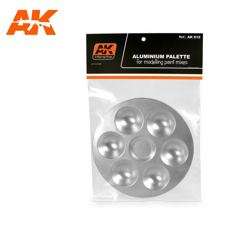 AK: Hobby Tools - Aluminum Palette (6 Wells - Round)