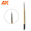 AK Interactive Siberian Kolinsky Brush - Size 2/0