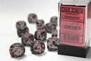 Chessex Dice: Translucent Smoke/Red 12D6