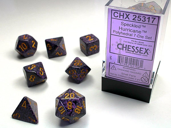 Chessex Dice: Speckled Hurricane Polyhedral 7-die Set