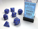 Chessex Dice: Vortex Blue/Gold Polyhedral 7-die Set