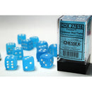Chessex Dice: Frosted Caribbean Blue/White 12D6