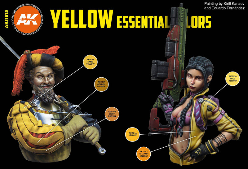 AK11615: Essential Colours - Yellow Paint Set