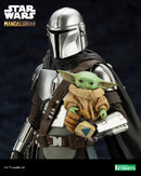 Star Wars: Mandalorian & Grogu with Beskar Staff ARTFX+ Statue