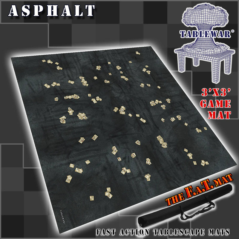 F.A.T. Mats: 'Asphalt' 3x3 Gaming Mat