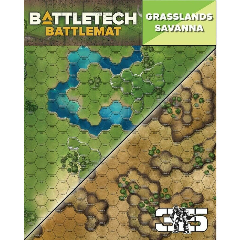 Battletech: Neoprene Battle Mat - Savanna / Grasslands D