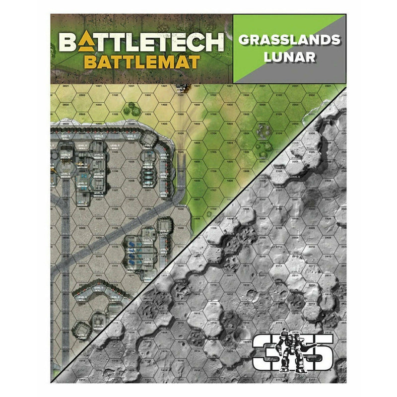 Battletech: Neoprene Battle Mat - Lunar / Grasslands B