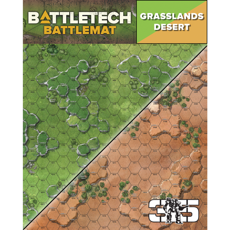 Battletech: Neoprene Battle Mat - Desert / Grasslands A