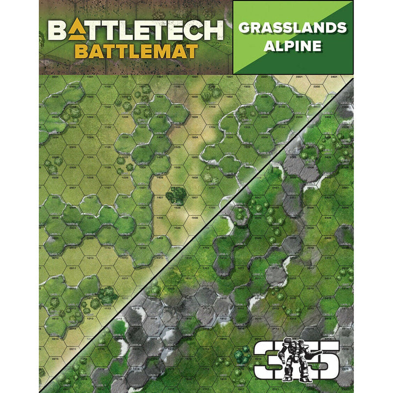 Battletech: Neoprene Battle Mat - Alpine / Grasslands C