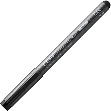 Copic Multiliner Ink Pen, Black 0.03mm