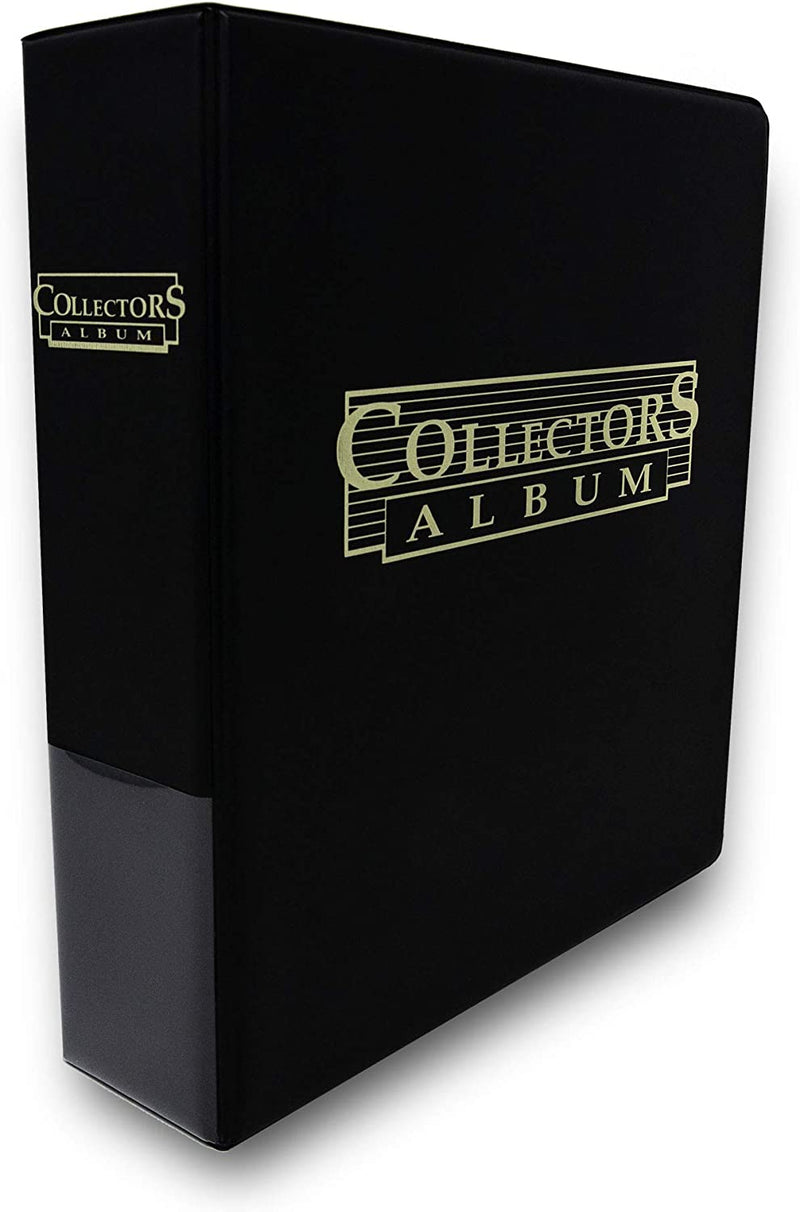 Ultra Pro: 3 Ring Binder - Black Collectors Album Platinum Foil with Pages