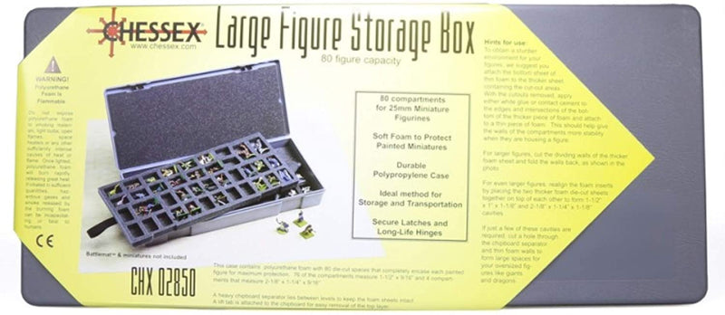 Chessex: Large Figure Storage Box (80 Figure Cap)