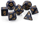 Chessex Dice: Speckled Golden Cobalt Polyhedral 7-die Set