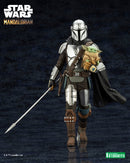 Star Wars: Mandalorian & Grogu with Beskar Staff ARTFX+ Statue