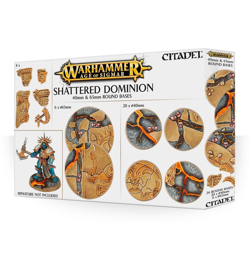 Shattered Dominion: 40mm & 65mm Round Bases